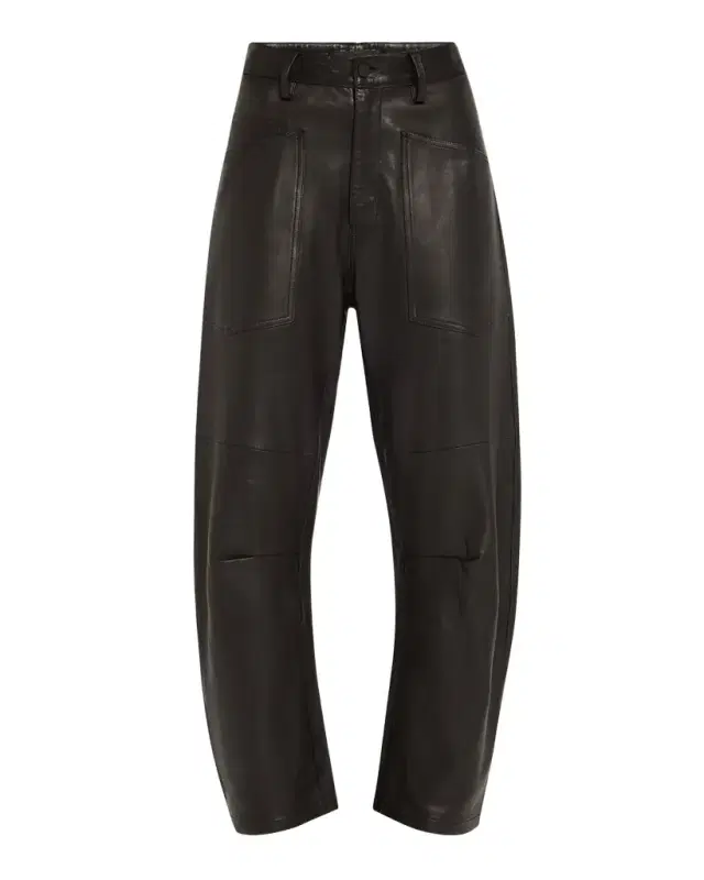 Shon Barrel Leather Pants