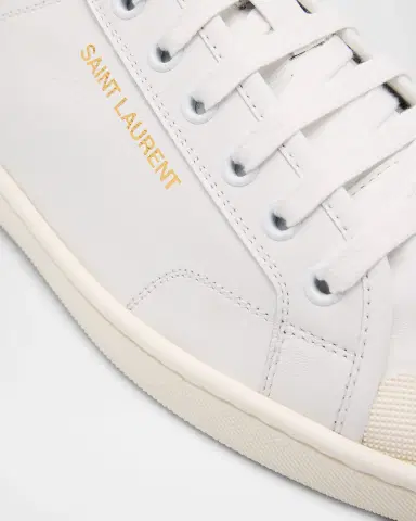 Saint Laurent Men's Gym Leather Low-Top Sneakers | Thumbnail 3 Saint Laurent Men's Gym Leather Low-Top Sneakers | Thumbnail 3