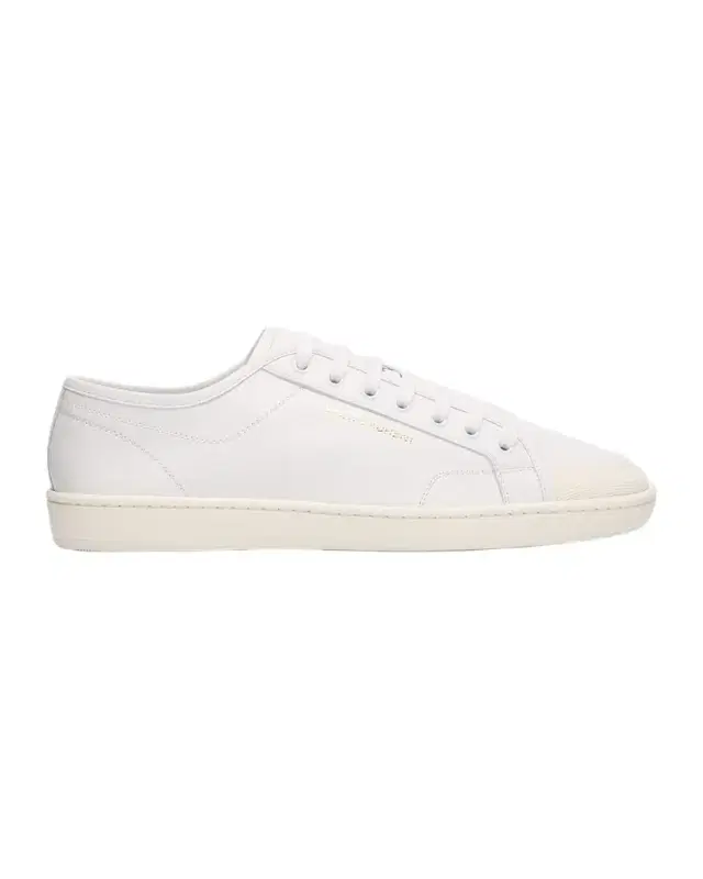 Saint Laurent Men 's Gym Leather Low-Top Sneakers