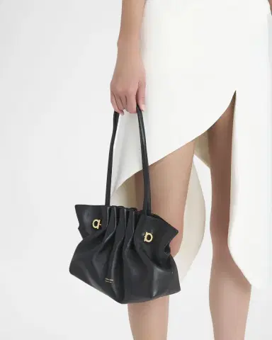 Ferragamo Small Gancio Piercing Shoulder Bag | Thumbnail 2 Ferragamo Small Gancio Piercing Shoulder Bag | Thumbnail 2