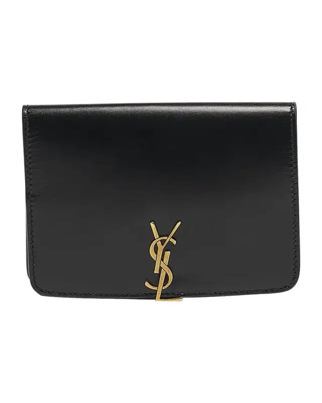 Saint Laurent YSL Passport Holder in Calfskin