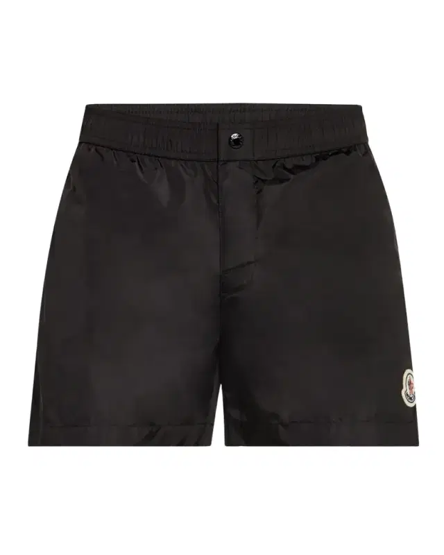 Moncler Men 's Side-Stripe Nylon Swim Shorts