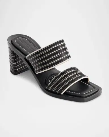 Bernardo 1946 Bari Bicolor Dual-Band Slide Sandals | Thumbnail 2