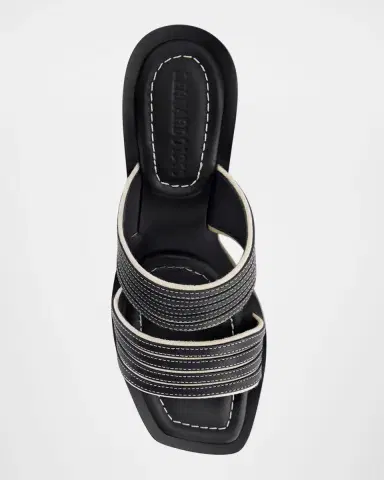 Bernardo 1946 Bari Bicolor Dual-Band Slide Sandals | Thumbnail 3