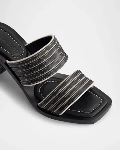 Bernardo 1946 Bari Bicolor Dual-Band Slide Sandals | Thumbnail 4