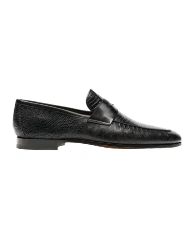 Magnanni Men 's Vincente Lizard Penny Loafers | Thumbnail 1