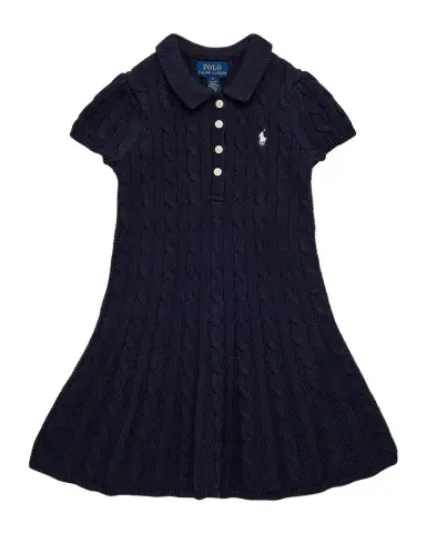 Polo Ralph Lauren Girl's Cable Knit Sweater Dress | Thumbnail 1