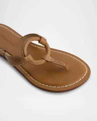 Bernardo Matrix Leather Flat Thong Sandals | Thumbnail 3 Bernardo Matrix Leather Flat Thong Sandals | Thumbnail 3