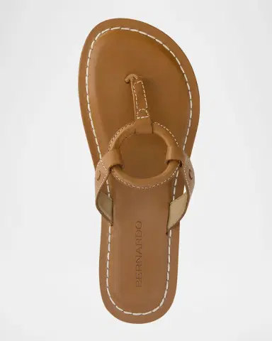 Bernardo Matrix Leather Flat Thong Sandals | Thumbnail 4 Bernardo Matrix Leather Flat Thong Sandals | Thumbnail 4