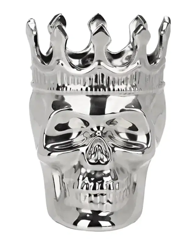 Thompson Ferrier Silvertone Maximilien Skull Candle, 23.3 oz. - The Aroma Scent