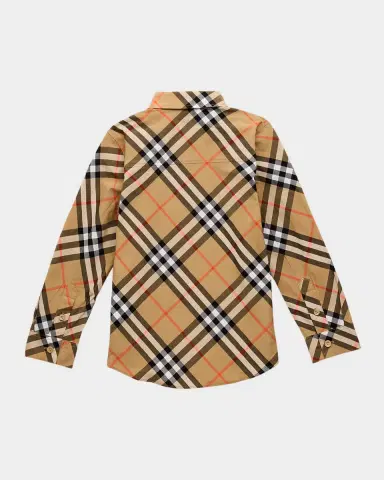 Burberry Boy 's Owen Check-Print Shirt | Thumbnail 2