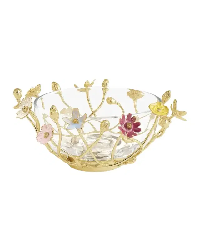 Michael Aram Wildflowers Small Glass Bowl