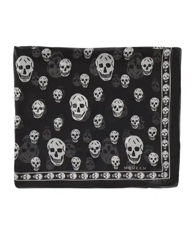 Alexander McQueen Classic Skull Silk Scarf | Thumbnail 1 Alexander McQueen Classic Skull Silk Scarf | Thumbnail 1
