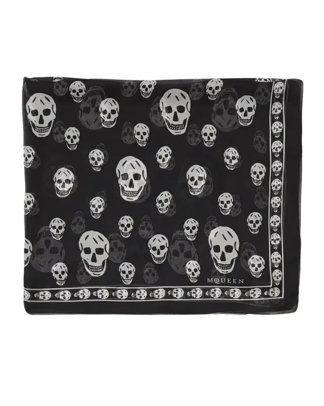 Classic Skull Silk Scarf