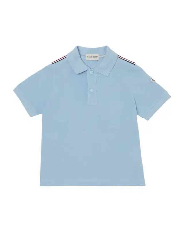 Moncler Boy 's Tri-Stripe Pique Polo Shirt