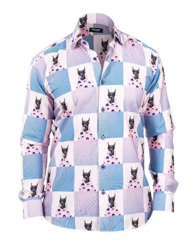Maceoo Men's Fibonacci Snoop Check Sport Shirt | Thumbnail 1