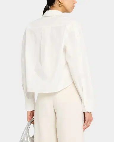 A.L.C. Maude Cropped Button-Front Top | Thumbnail 3