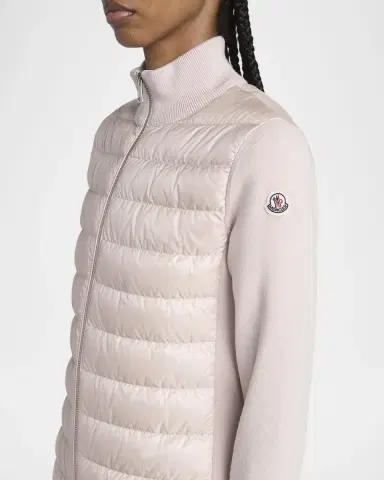 Moncler Padded Wool Cardigan | Thumbnail 5 Moncler Padded Wool Cardigan | Thumbnail 5