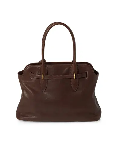 Miu Miu Women's Aventure Nappa Leather Shoulder Bag - Dark Brown | Thumbnail 4
