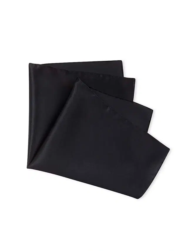 Stefano Ricci Men's Lux Silk Pocket Square - Black