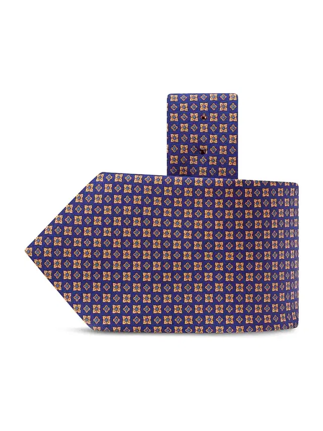 Stefano Ricci Men's Luxury Handmade Silk Tie - Blue Yellow