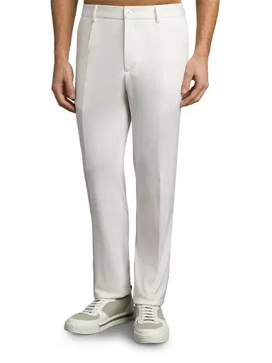 Stefano Ricci Men's Alpha Yarn Cashmere Trousers - White | Thumbnail 2