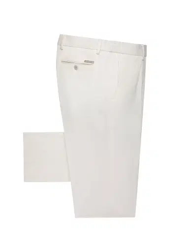 Stefano Ricci Men's Alpha Yarn Cashmere Trousers - White | Thumbnail 1