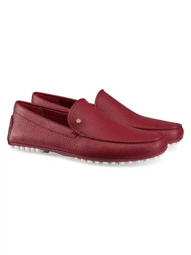Stefano Ricci Men's Deer and Calfskin Leather Driving Shoes - Dark Rouge - Size 7.5 | Thumbnail 2 Stefano Ricci Men's Deer and Calfskin Leather Driving Shoes - Dark Rouge - Size 7.5 | Thumbnail 2