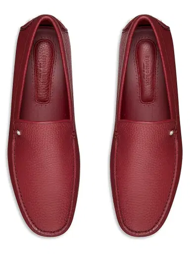Stefano Ricci Men's Deer and Calfskin Leather Driving Shoes - Dark Rouge - Size 7.5 | Thumbnail 4 Stefano Ricci Men's Deer and Calfskin Leather Driving Shoes - Dark Rouge - Size 7.5 | Thumbnail 4