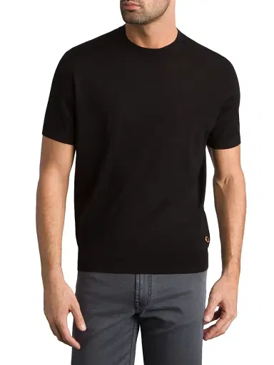 Stefano Ricci Men's Cashmere and Wool Blend Knit Crewneck Sweater - Black | Thumbnail 2