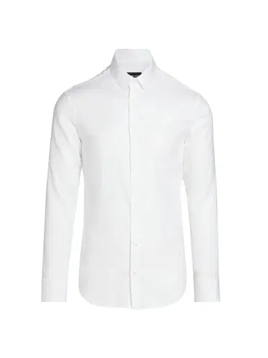 Giorgio Armani Men's Solid Front-Button Shirt - White - Size 16.5 | Thumbnail 1 Giorgio Armani Men's Solid Front-Button Shirt - White - Size 16.5 | Thumbnail 1