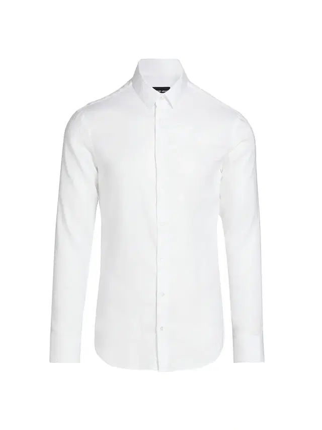 Giorgio Armani Men's Solid Front-Button Shirt - White