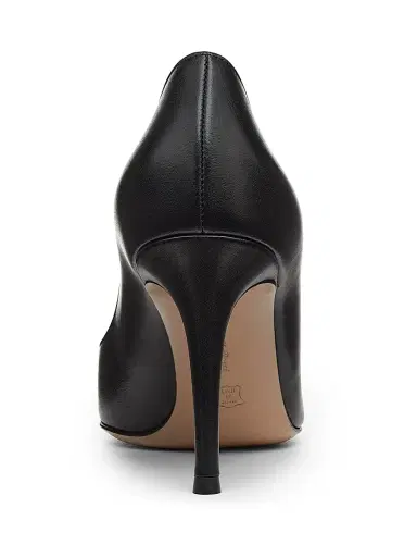 Gianvito Rossi Women's 85MM Leather Stiletto Heel Pumps - Black - Size 12 | Thumbnail 3