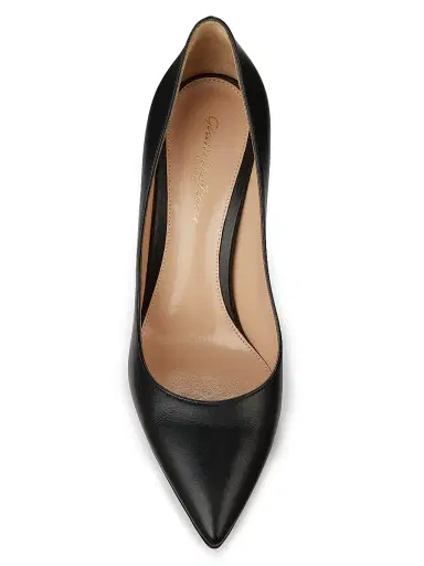 Gianvito Rossi Women's 85MM Leather Stiletto Heel Pumps - Black - Size 12 | Thumbnail 4