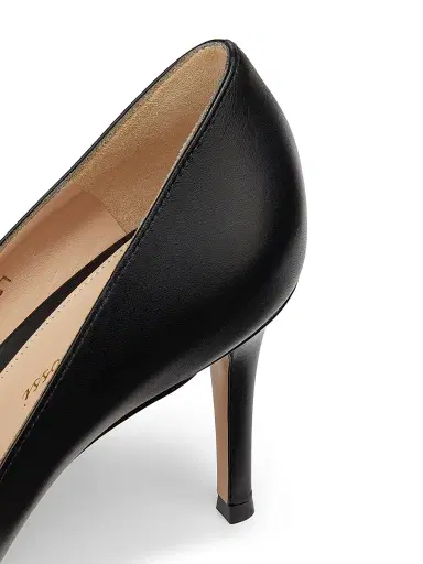 Gianvito Rossi Women's 85MM Leather Stiletto Heel Pumps - Black - Size 12 | Thumbnail 6