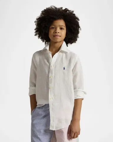 Polo Ralph Lauren Little Boy 's & Boy 's Linen Shirt | Thumbnail 4