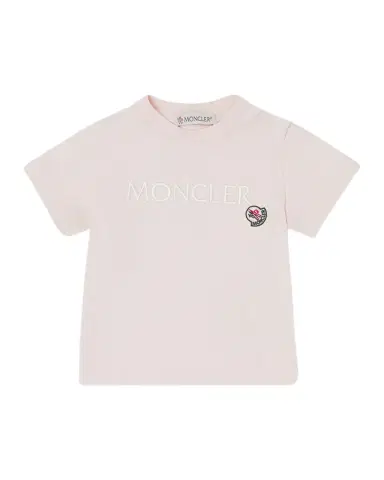 Moncler Girl's Logo Embroidered T-Shirt, Size 12M-3 | Thumbnail 1