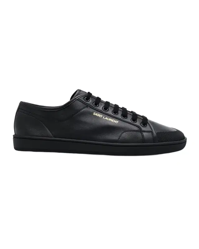 Saint Laurent Men 's Gym Leather Low-Top Sneakers