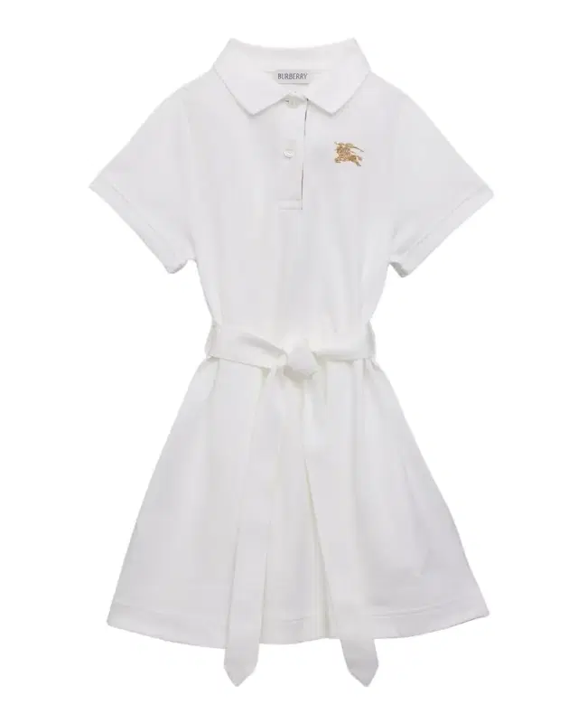 Burberry Girl 's Astrid Belted EKD Polo Dress