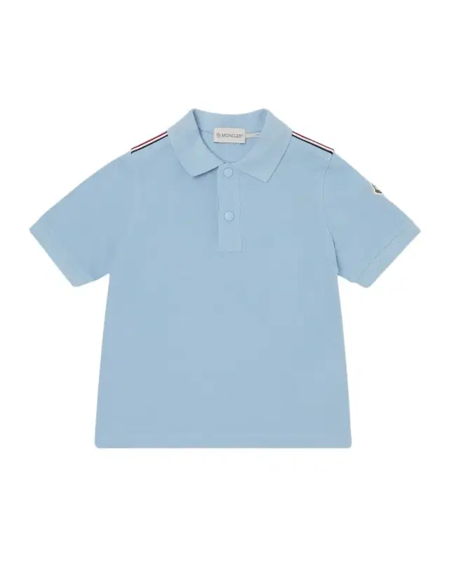 Moncler Boy 's Tri-Stripe Pique Polo Shirt, Size -10