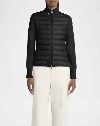 Moncler Padded Wool Cardigan | Thumbnail 4