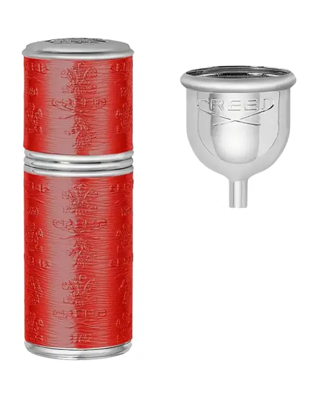 CREED 50 mL Cylindrical Atomizer Case, Silver/Red