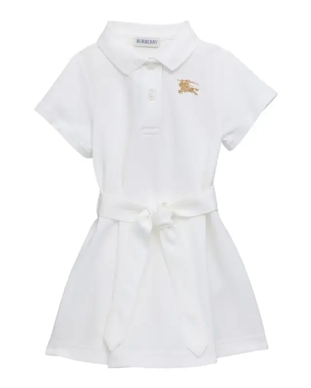 Burberry Girl 's Astrid Belted EKD Polo Dress