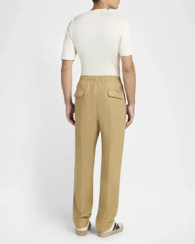 Moncler Men's Twill Linen Trousers | Thumbnail 3 Moncler Men's Twill Linen Trousers | Thumbnail 3