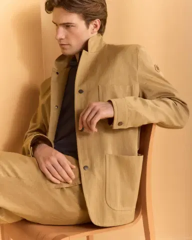 Moncler Men's Twill Linen Trousers | Thumbnail 5 Moncler Men's Twill Linen Trousers | Thumbnail 5