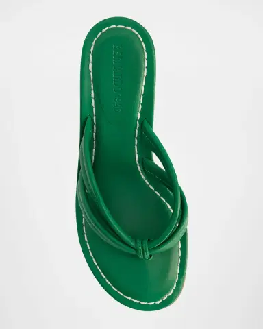 Bernardo Miami Kitten-Heel Leather Mule Sandals | Thumbnail 3 Bernardo Miami Kitten-Heel Leather Mule Sandals | Thumbnail 3