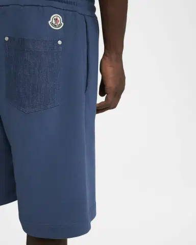 Moncler Men 's Fleece Drawstring Shorts | Thumbnail 5 Moncler Men 's Fleece Drawstring Shorts | Thumbnail 5