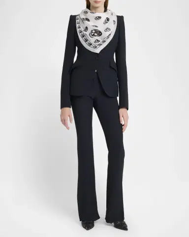Alexander McQueen Classic Skull Silk Scarf | Thumbnail 2 Alexander McQueen Classic Skull Silk Scarf | Thumbnail 2