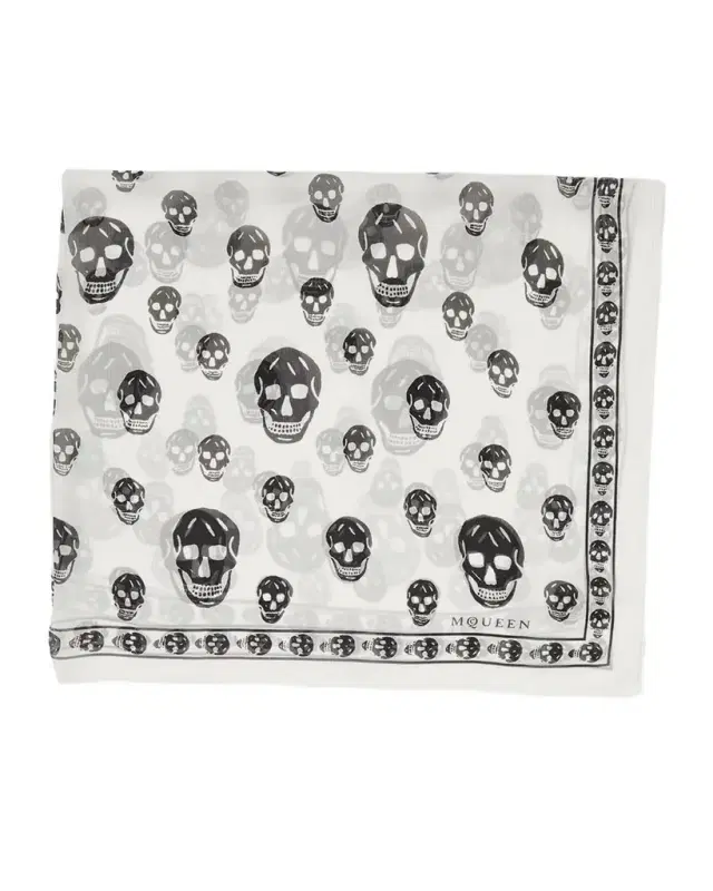 Classic Skull Silk Scarf