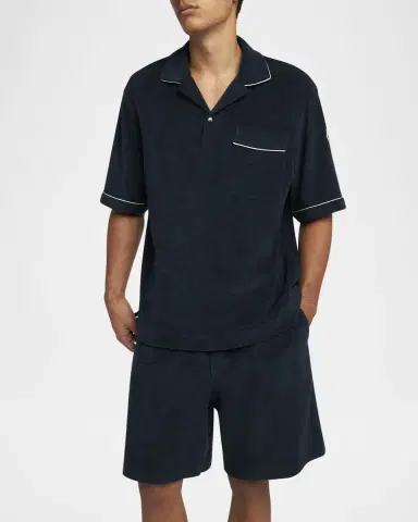Moncler Men's Terry Polo Shirt | Thumbnail 4 Moncler Men's Terry Polo Shirt | Thumbnail 4